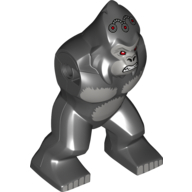 Lego Body Giant, Gorilla with Gorilla Grodd Print / Black