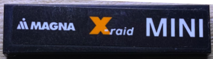 Lego Tile 1 x 4 with White 'MINI', X-raid and MAGNA Logos Pattern Model Left Side (Sticker) - Set 75894