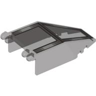 Lego Windscreen 7 x 4 x 1 2/3 with Hinges with Light and Dark Gray Frame Print