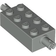 Lego Brick Special 2 x 4 with Pins / Light Gray