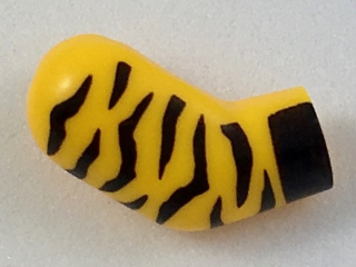 Lego Arm, Right with Black Animal Stripes and Cuff Pattern