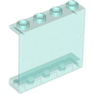 Lego Panel 1 x 4 x 3 [Hollow Studs] / Trans-Light Blue
