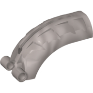 Lego Large Figure Back Cover with Groove (Rahkshi) / Pearl Light Gray