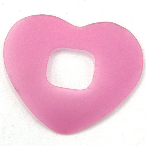 Lego Clikits Icon Accent, Heart 2 5/8 x 2 5/8 / Trans-Pink