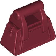 Lego Bag / Handbag / Purse Angular with Zipper [Plain] / Dark Red