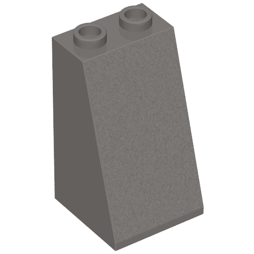 Lego Brick Sloped 75° 2 x 2 x 3 Smooth / Dark Bluish Gray