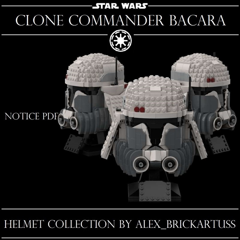 Lego Helmet Clone Commander Bacara