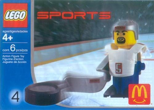Lego McDonald's Sports Set Number 4 - White Hockey Player #5