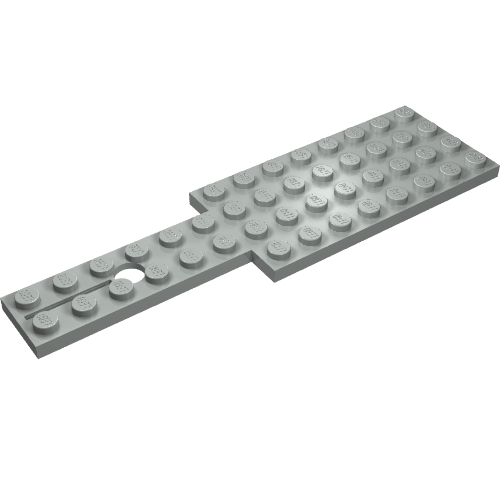Lego Vehicle Base 4 x 14 for Steering Gear / Light Gray