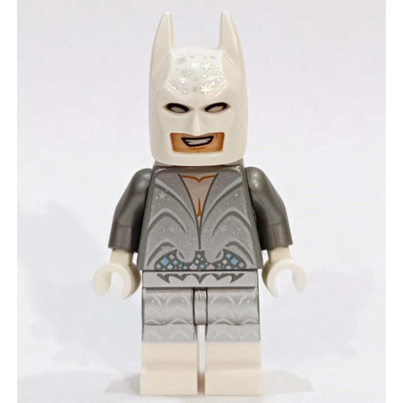 Lego Batman, Glitter Silver Suit, White Cowl