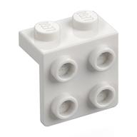 Lego Bracket 1 x 2 - 2 x 2 / White