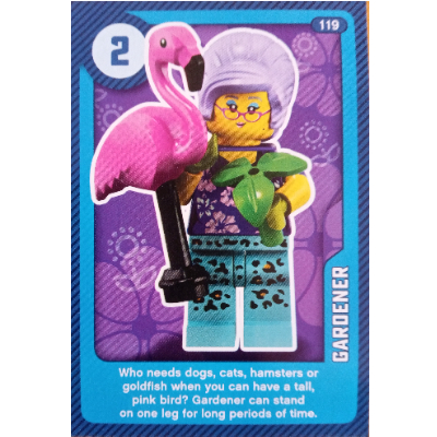 Lego Trading Card, Create the World Living Amazingly - Gardener