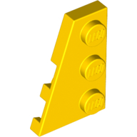 Lego Wedge Plate 3 x 2 Left / Yellow