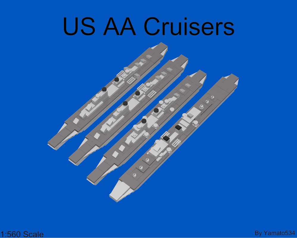 Lego 1:560 Scale US AA Cruisers