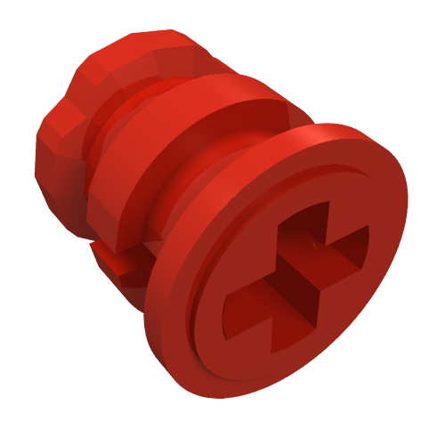 Lego Technic Bush Old Type 2 / Red