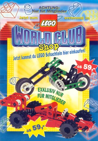 Lego 1998 Insert - World Club Magazine Austrian (927.073-A)