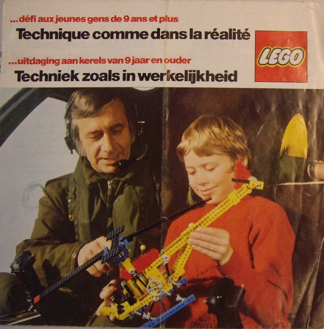 Lego 1977 Large Technic Belgian 18.5cm x 18.5cm with parchment inlays (98815-B)