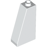 Lego Brick Sloped 75° 2 x 1 x 3 with Hollow Stud / White