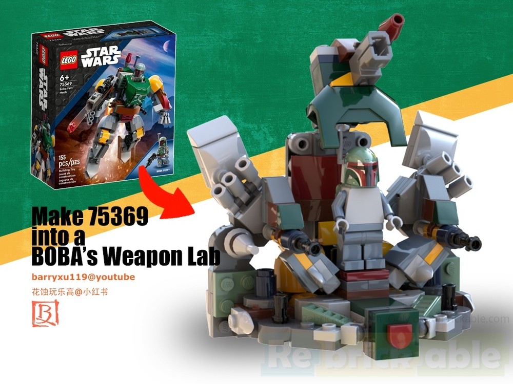 Lego MOC - Make 75369 into a BOBA’s Weapon Lab