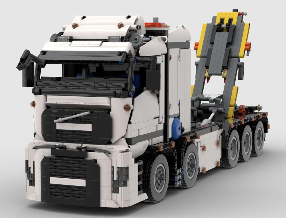 Lego RC Hooklift truck with cab design with Northern European inspiration