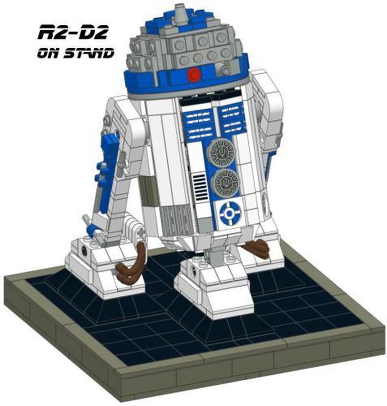 Lego Stand for R2-D2 mid size