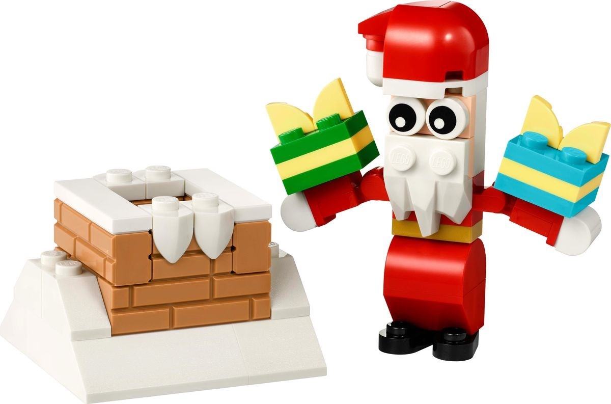Lego Christmas Chimney Fun with Santa