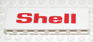Lego Stickered Assembly 8 x 1 x 2 with 'Shell' Large Pattern on Both Sides (Stickers) - Set 6371