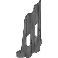 Lego Technic Panel Fairing # 4 Large Long, Large Holes, Side B / Pearl Dark Gray