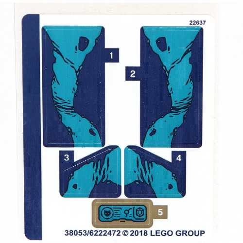 Lego Sticker Sheet for Set 76101-1 / [No Color/Any Color]