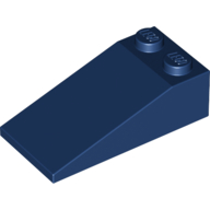 Lego Brick Sloped 18° 4 x 2 / Dark Blue