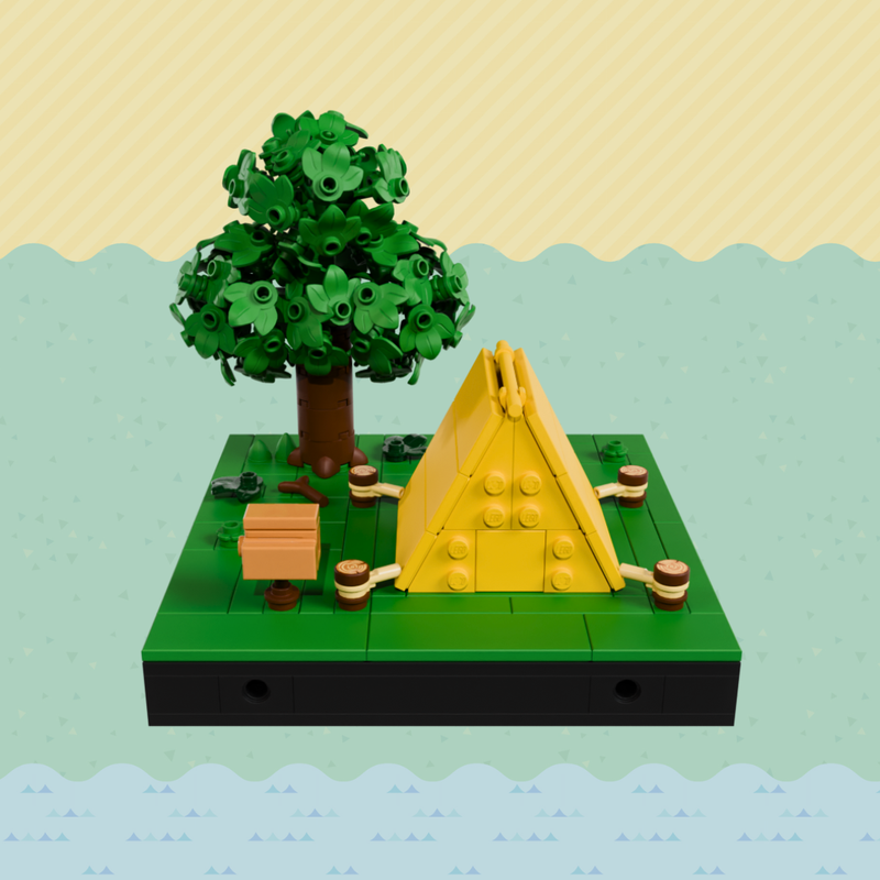 Lego Animal Crossing Player Tent (Modular)
