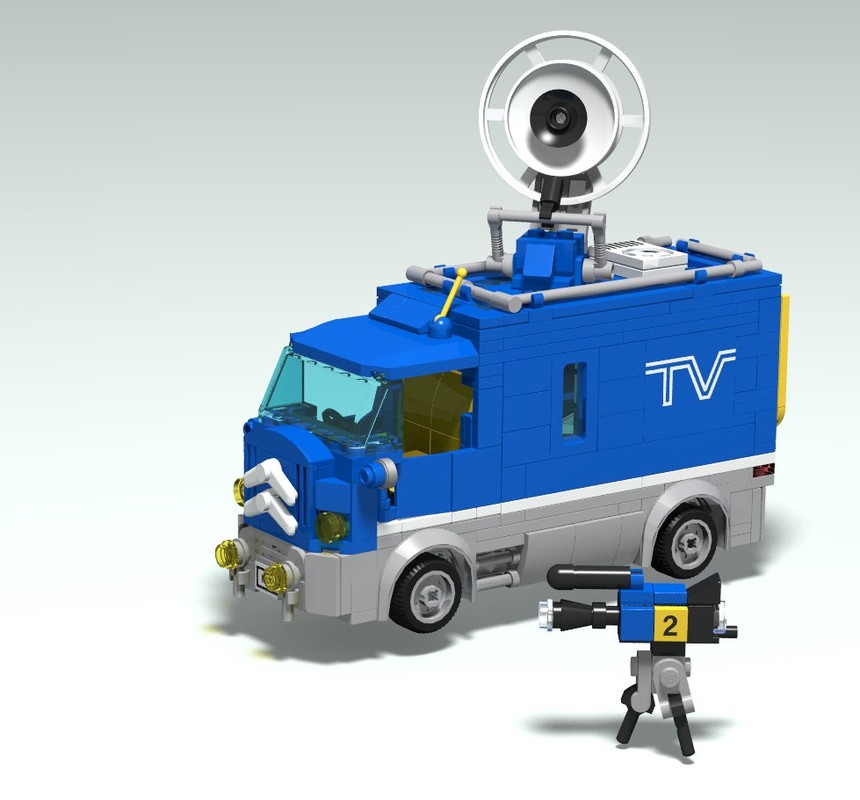 Lego 6661 - Mobile TV studio - Modern update