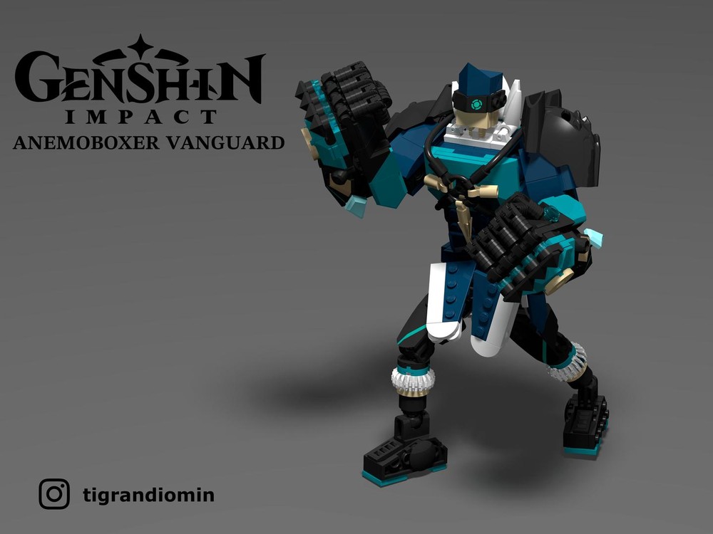 Lego Anemoboxer Vanguard from Genshin Impact