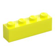 Lego Brick 1 x 4 / Vibrant Yellow