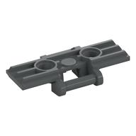 Lego Technic Link Tread Wide with Two Pin Holes, Soft Plastic / Dark Bluish Gray