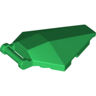 Lego Windscreen 6 x 4 x 1 Hexagonal with Handle / Green