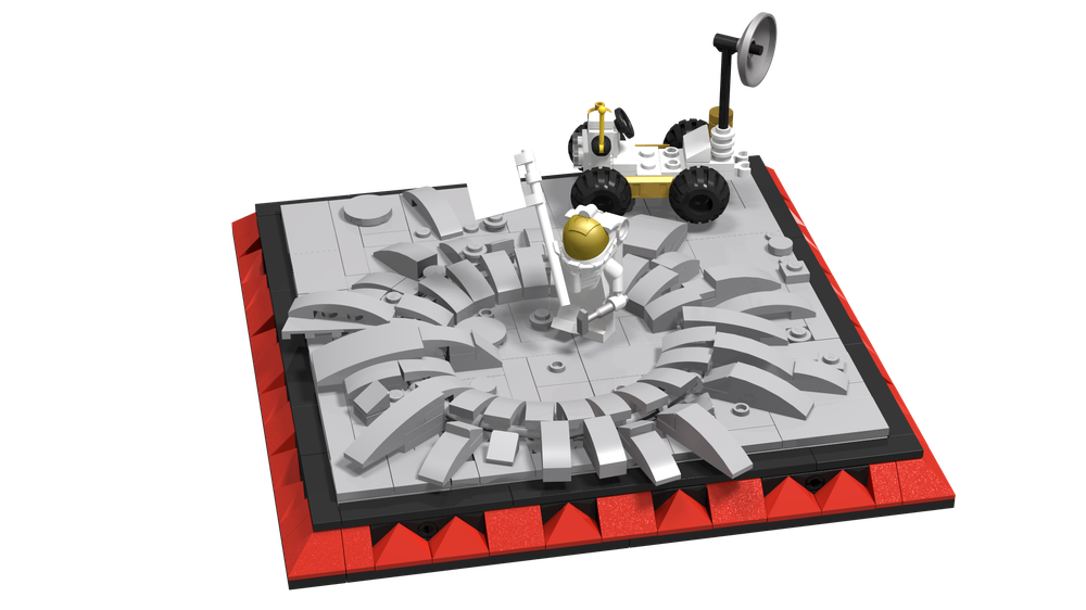 Lego Diorama: Planting the Flag