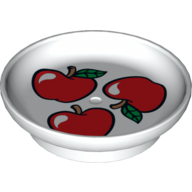 Lego Duplo Dish with 3 Apples Print