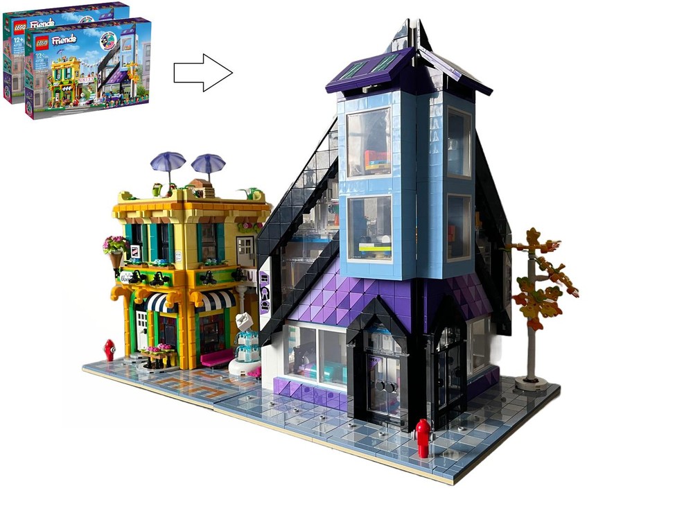 Lego 2x 41732 Downtown Flower & Design modular alternate build