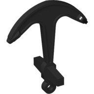 Lego Boat, Anchor - Single Top Hole / Black