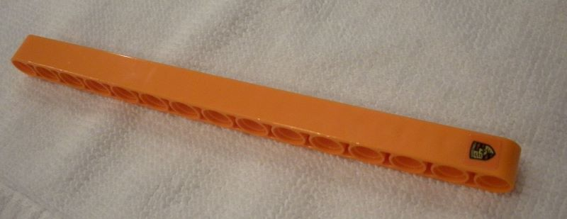 Lego Technic, Liftarm Thick 1 x 15 with Porsche Logo Pattern (Sticker) - Set 42056