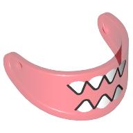 Lego Headwear Accessory Visor For Standard Helmet with White Teeth Print