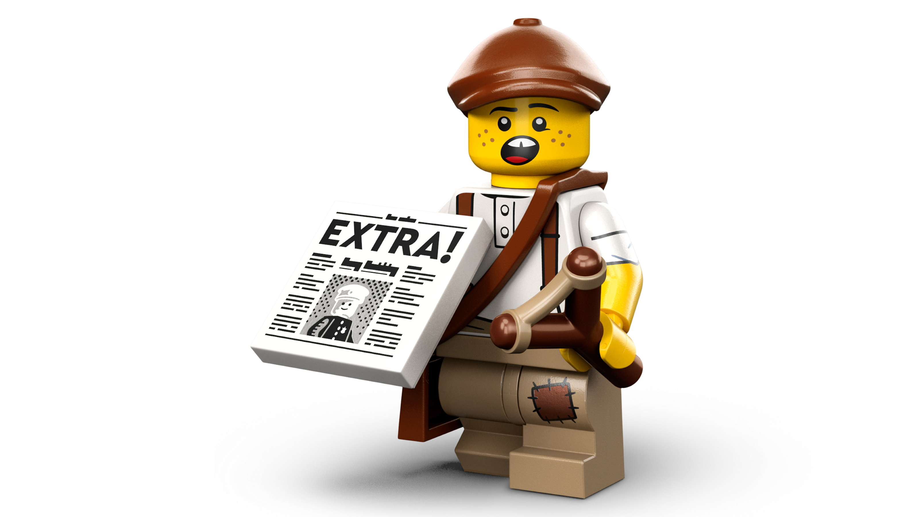 Lego Newspaper Kid