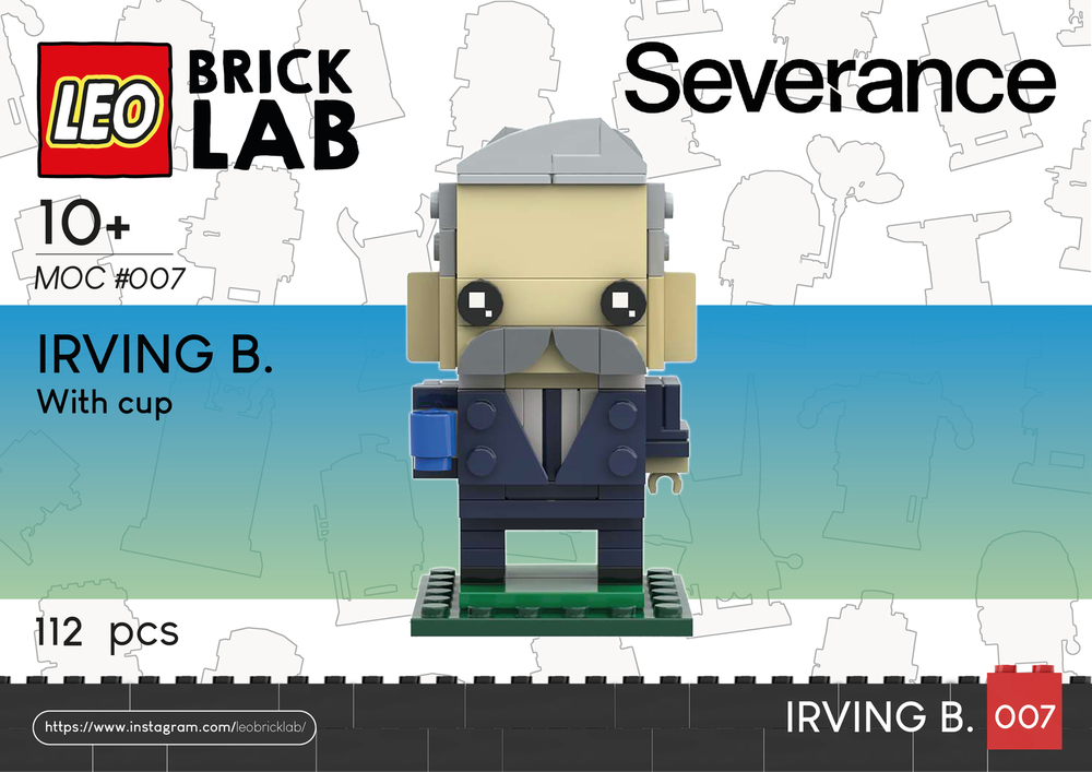 Lego Irving B. (Severance) _ BrickHeadz Style