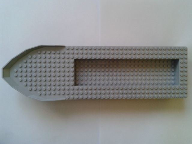 Lego Boat Deck 12 x 40 x 5 / Light Bluish Gray