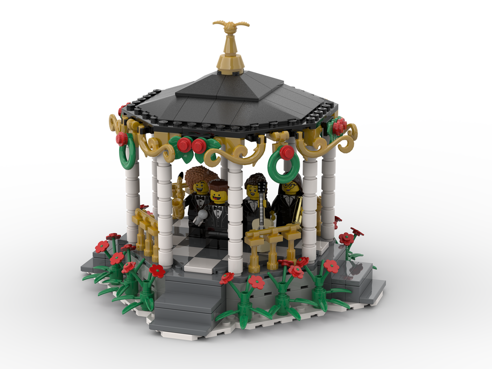 Lego Town Gazebo (Winter Village)