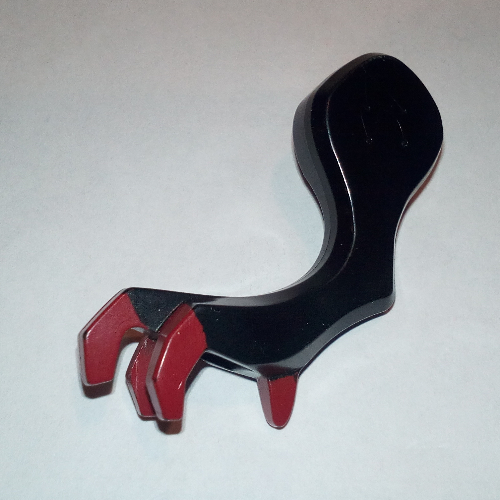 Lego Creature Body Part, Dragon Arm, Left with Dark Red Claws Pattern / Black
