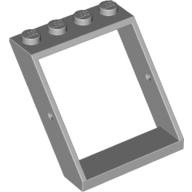 Lego Window 4 x 4 x 3 Roof / Light Bluish Gray