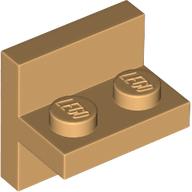 Lego Bracket 2 x 2 with 1 x 2 Vertical Studs / Warm Tan