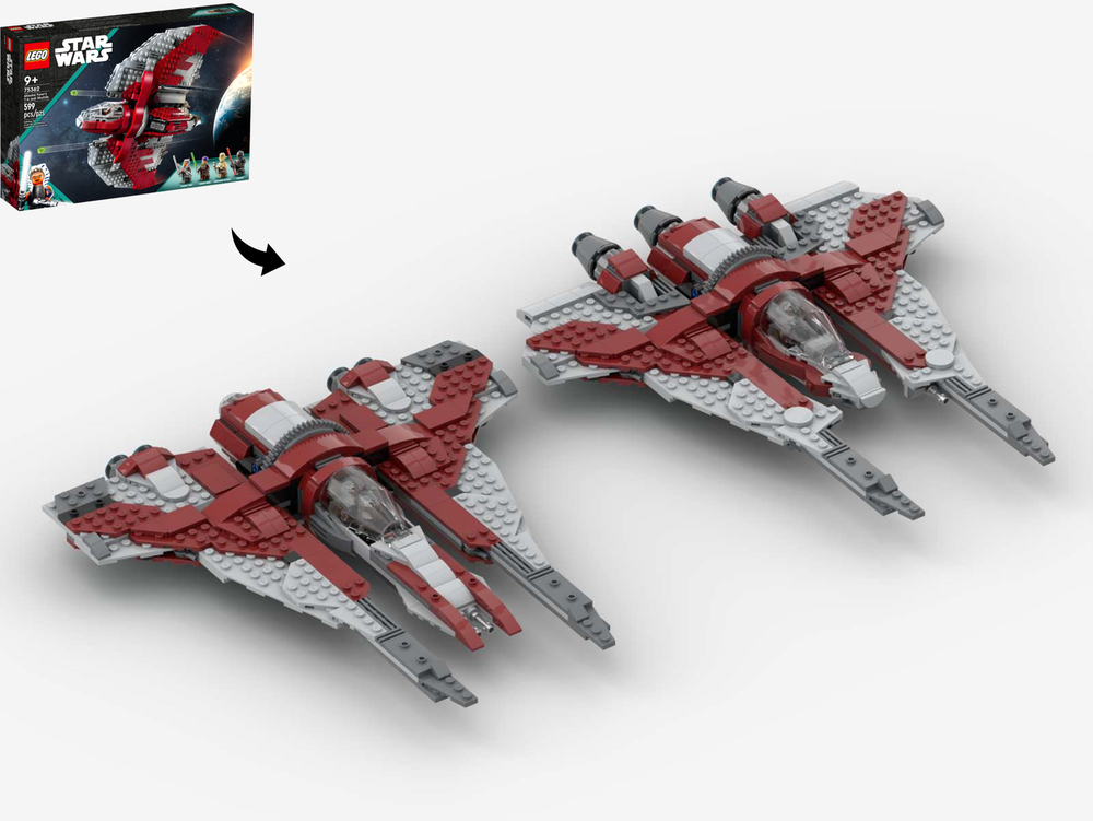 Lego Mandalorian Starfighters Bundle - Alternate Build of 75362 Ahsoka Tano's T-6 Shuttle